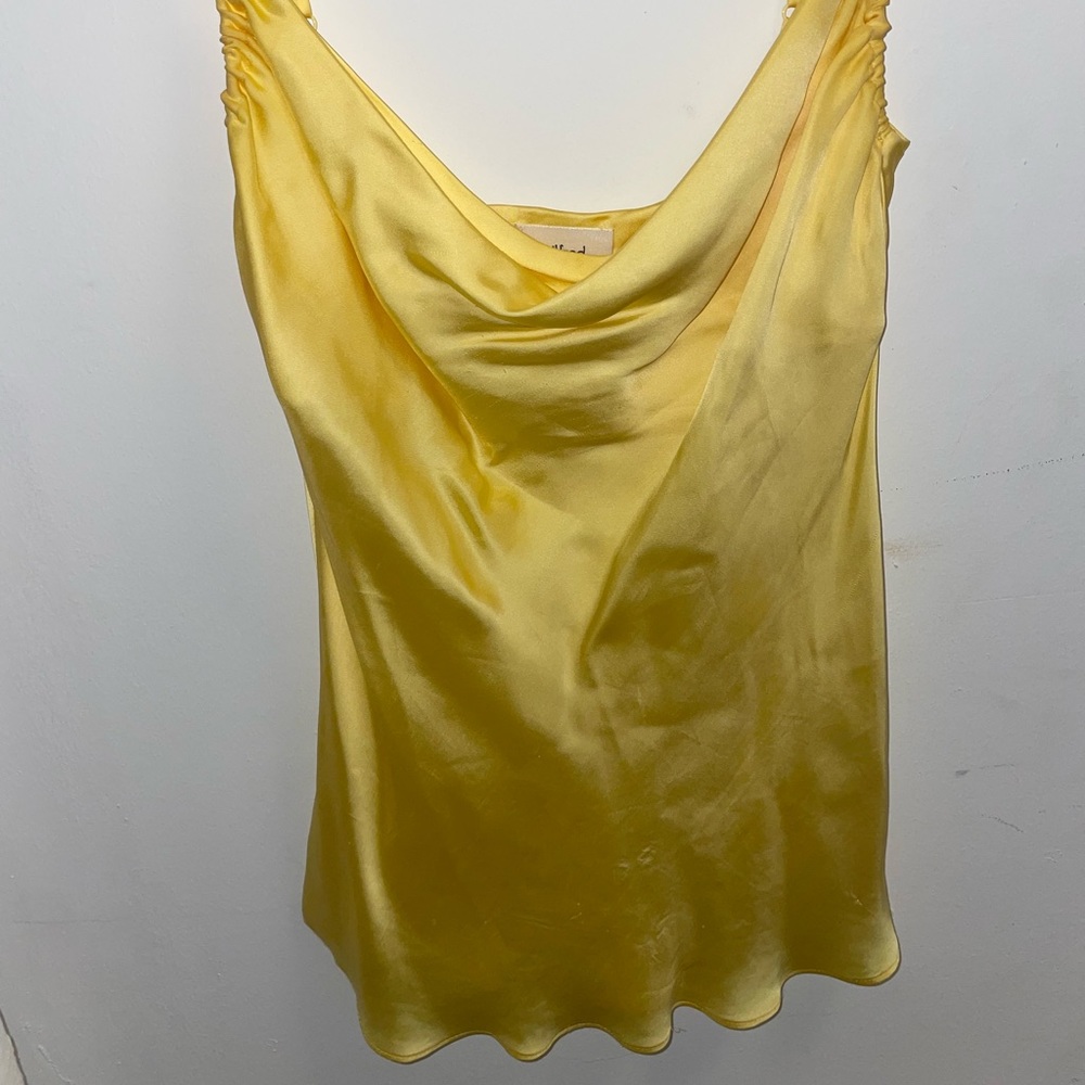 ARITZIA Wilfred SILK yellow shirt (XS/S)
